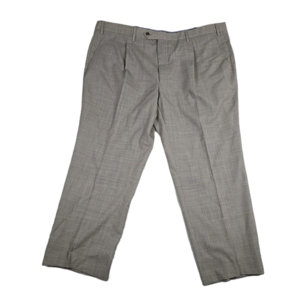 Germano Made In Italy Men's Size 60 (44x28 US) Pleated Dress Pants Beige